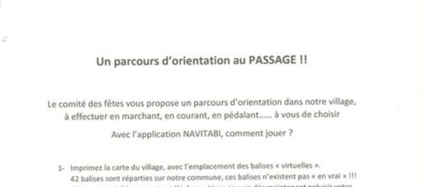 Parcours d'orientation